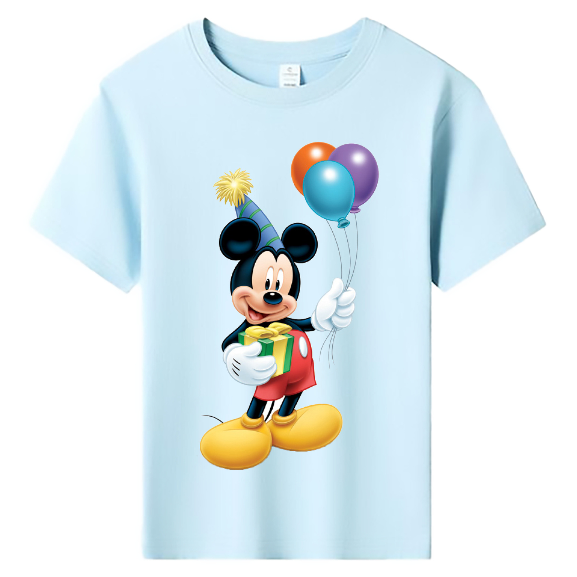 ミッキーマウス Mickey Mouse 綿100％キッズTシャツ（フロントプリント）